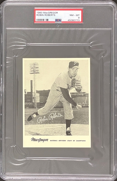 Group of 5 PSA Graded 1960 MacGregor Baseball Advisory Staff of Champions Premium Photos 