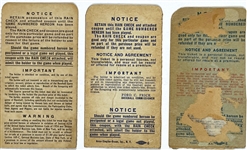 Trio of Brooklyn Dodgers vs. New York Yankees World Series Ticket Stubs at Ebbets Field - 1949, 1953 and 1956