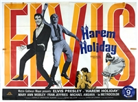 1965 <em>Harum Scarum</em> British Quad Movie Poster (<em>Harem Holiday</em>) - Starring Elvis Presley