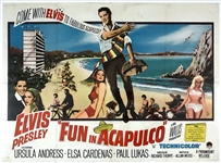 1963 <em>Fun in Acapulco</em> British Quad Movie Poster - Starring Elvis Presley