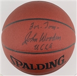 John Wooden Signed and Inscribed Basketball - Signed John Wooden UCLA