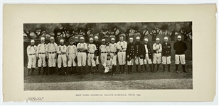 1904 New York Highlanders Baseball Team Photo with HOFers Jack Chesbro, Wee Willie Keeler and Clark Griffith - from <em>The Burr McIntosh Monthly</em> Magazine