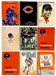 1960s-2000s Chicago Bears Media Guide Collection of 34