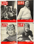 1930's to 1940's <em>LIFE</em> Magazine Collection of 21 with Clark Gable, Lana Turner and Ginger Rogers Covers