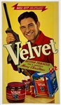 1940's Mel Ott “Velvet Tobacco Advertising Broadside