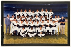 1980 New York Yankees Oversized Team Photographs with Reggie Jackson Flipping the Bird!
