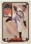 Carl Hubbell Signed Baseball and Signed 1983 Donruss Grand Champions #55 Postcard