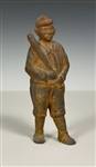 Early 20th Century “A.C. Williams” Cast Iron Figural Baseball Bank – Referred to as Ty Cobb