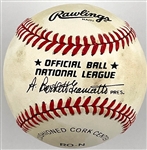 Sandy Koufax Signed Baseball in Display with 1955 Topps #123 Sandy Koufax Rookie Card