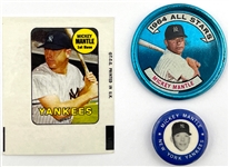 Mickey Mantle Signed Copy of His Book <em>The Mick</em> with Other Mick Ephemera