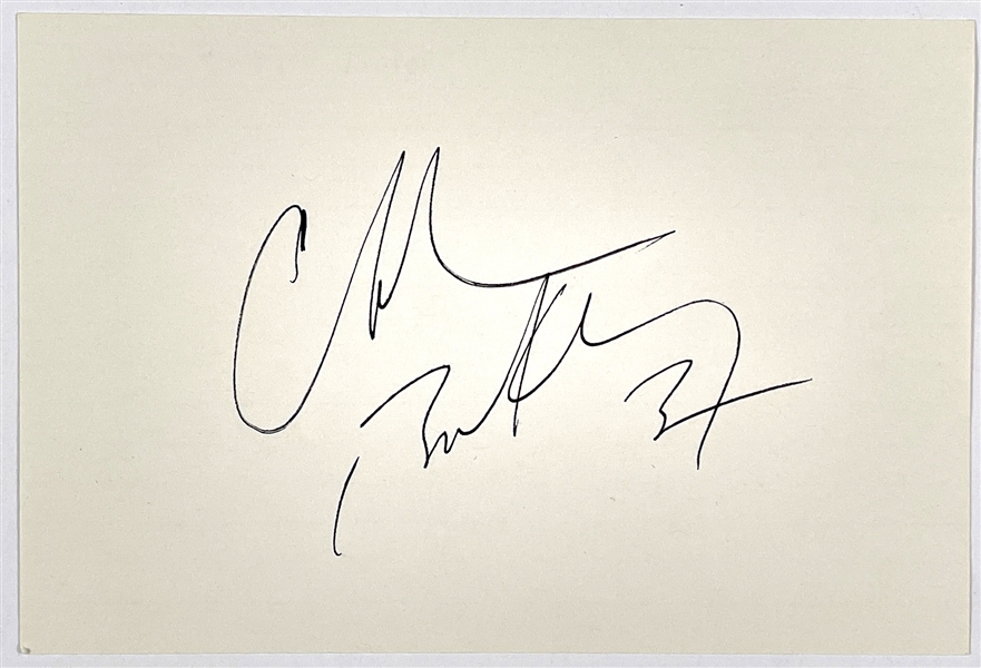 1992 Charles Barkley Signed Index Card - "Charles Barkley 34" - Signed Just Prior to his MVP Season