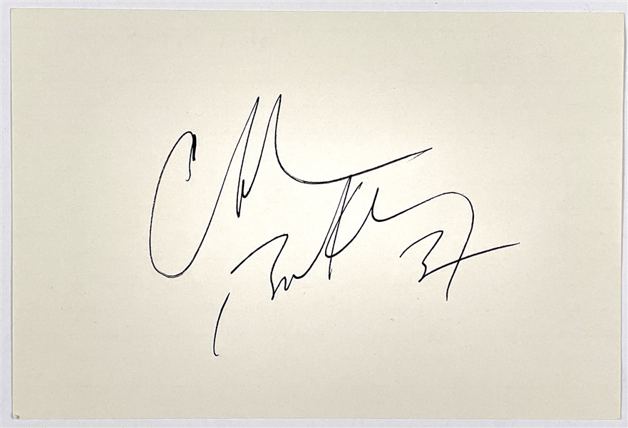 1992 Charles Barkley Signed Index Card - "Charles Barkley 34" - Signed Just Prior to his MVP Season