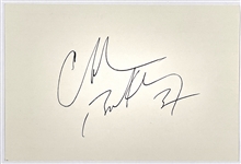 1992 Charles Barkley Signed Index Card - Charles Barkley 34 - Signed Just Prior to his MVP Season