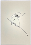 1992 John Denver Signed Index Card - Peace! John Denver