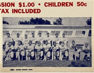 1956 Negro American League Barnstorming Poster – Detroit Stars vs. Memphis Red Sox
