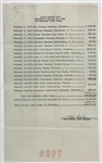 Elvis Presley February 1956 Concert Tour Financial Statements Signed by Tour Manager Tom Diskin