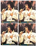 Collection of 29 Elvis Presley Concert Tour Menus and Souvenir Photos