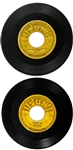 Pair of Elvis Presley Sun Records 45 RPM Singles – Sun 217 “I'm Left, You're Right, She's Gone” and 223 “Mystery Train”