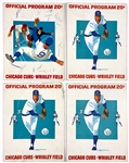 1970's Chicago Cubs Program (27) and Ticket Stubs (17) Collection with Signed Ernie Banks and Harry Caray Programs