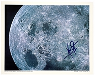 Neil Armstrong Signed Official NASA Photo of Moon's Sea of Tranquility