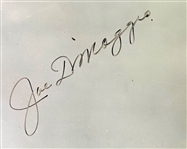 Joe DiMaggio Signed 16 x 20 Photo – Wearing Black Armband for Death of Babe Ruth!