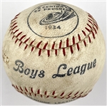 1934 Chicago “Century of Progress” World's Fair  “Boy's League Base Ball” In Original Pictorial Box