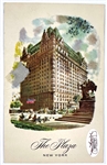 Judy Garland Signed Postcard from New York's Plaza Hotel