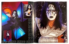 1996-97 KISS Alive Worldwide Tour Program Signed by all Four Members on the Cover – Paul Stanley, Gene Simmons, Ace Frehley and Peter Criss