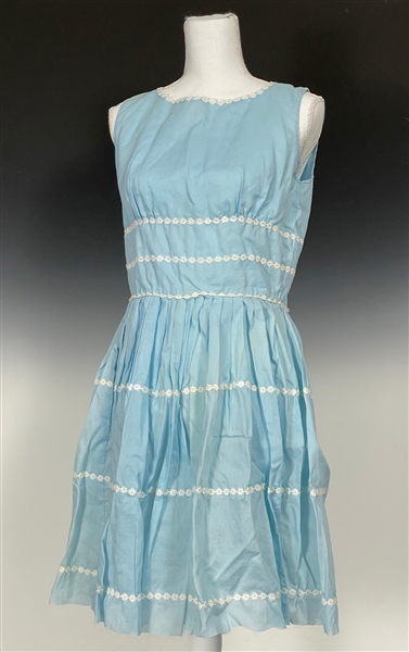Marilyn Monroe Owned Custom Made Blue Sun Dress Gifted to Her Personal Secretary May Reis