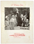 Future President “Dick Nixon” and Pat Nixon Signed 1952 Presidential Campaign Signed  Fundraising Dinner Menu and 1957 Inaugural Program