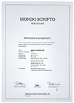 Bob Dylan Signed Limited Edition “Mondo Scripto” Print of His Original Drawing and Handwritten Lyrics - “Knockin' On Heaven's Door”