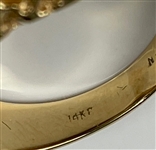 Elvis Presley Owned Gold Ring with Nine Diamonds Gifted to Bodyguard Sam Thompson Aboard The Lisa Marie!