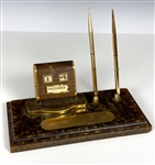 Muhammad Ali Desktop Pen & Calendar Set Gifted to Archie Moore in 1969