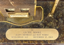 Muhammad Ali Desktop Pen & Calendar Set Gifted to Archie Moore in 1969