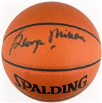 George Mikan Signed Spalding NBA Leather Basketball