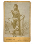 19th & Early 20th Century Freaks and Sideshow Cabinet Photo Collection of Eight Including Barnum and Ringling Brothers Performers