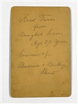19th & Early 20th Century Freaks and Sideshow Cabinet Photo Collection of Eight Including Barnum and Ringling Brothers Performers
