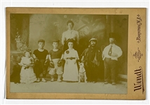 19th & Early 20th Century Freaks and Sideshow Cabinet Photo Collection of Eight Including Barnum and Ringling Brothers Performers