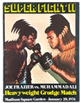 Muhammad Ali vs. Joe Frazier Heavyweight Title Fight Program Collection of 9 – Covering All Three Fights! - Plus Pre-Fight Souvenir Poster
