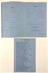 Senator Ted Kennedy Cut Signature with October 1963 “New England Salute Dinner to John F. Kennedy” Program and 1960 Medium Format Negative of Robert F. Kennedy Campaigning for JFK