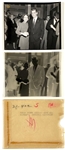 Senator Ted Kennedy Cut Signature with October 1963 “New England Salute Dinner to John F. Kennedy” Program and 1960 Medium Format Negative of Robert F. Kennedy Campaigning for JFK