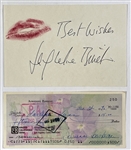 Hollywood Leading Ladies Signed Collection of Nine with Loni Anderson, Goldie Hawn, Linda Blair (Handwritten Letter) and Others
