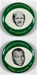 1969 Drenks Potato Chips “Green Bay Packers” Pin Collection of 26 with Duplicates