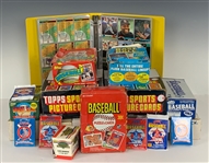 1980's and 1990's Topps, Donruss, Fleer and Upper Deck Bonanza of Baseball Card Sets, Groups and Unopened Packs – More Than 7,000 Cards!