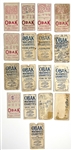 Pre-War Tobacco, Candy and Gum Type Card Collection (63 Cards) with T206, T212, E91-A, Zeenut and Others