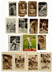 Pre-War Tobacco, Candy and Gum Type Card Collection (63 Cards) with T206, T212, E91-A, Zeenut and Others