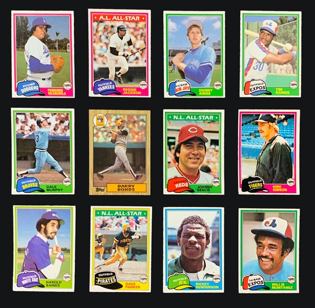 High Grade 1981 Topps Complete Set (858)