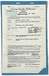 Elvis Presley's 1967 Car Insurance Policy Listing All of his Cars!
