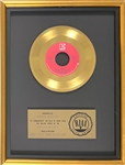 RIAA Gold Record Award for Queen's 1979 Single “Crazy Little Thing Called Love” - “Presented to Freddie Mercury” Certified in 1980
