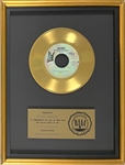 RIAA Gold Record Award for Queen's 1975 Single “Bohemian Rhapsody” - “Presented to Freddie Mercury” Certified in 1976